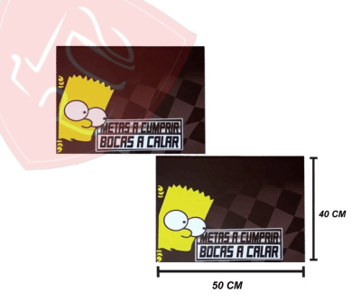 JG GUARDABARROS PERSONALIZADO BART SIMPSON 50X40