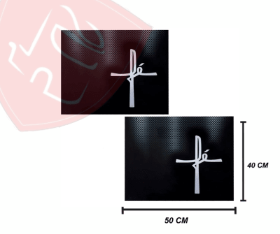 JG GUARDABARROS PERSONALIZADO LOGO FE 50X40