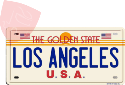 PLACA DECORATIVA LOS ANGELES