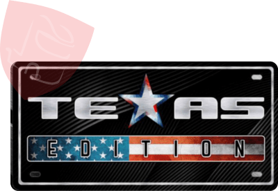 PLACA DECORATIVA TEXAS EDITION NEGRO