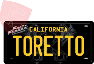 PLACA DECORATIVA TORETTO NEGRA