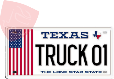 PLACA DECORATIVA TRUCK 01 TEXAS