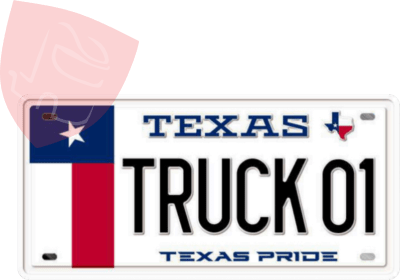 PLACA DECORATIVA TRUCK 01 TEXAS PRIDE