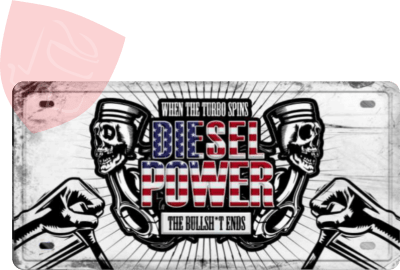 PLACA DECORATIVA DIESEL POWER