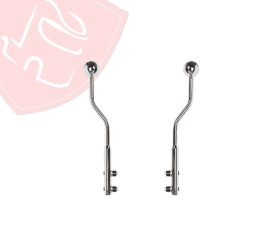 JG ASTAS CURVA CROMADA CON BOLA 830MM