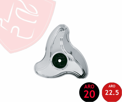 HELICE TRASERA 3 PUNTAS CURVA REDONDA ARO 20/22.5 IZQUIERDA