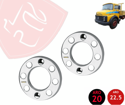 JG AROS DE TAPAS DE RUEDAS CROMADOS DELANTEROS 8 HOYOS 22.5