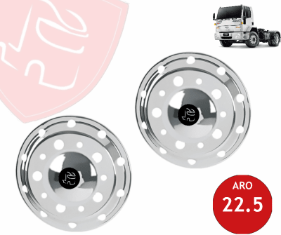 JG TAPAS DE RUEDAS DELANTERAS 22.5 SRO 22.5 MOD.SILVER CERRADA