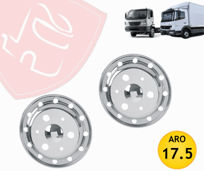 JG TAPAS DE RUEDAS DELANTERAS 17.5 SILVER CERRADA 916