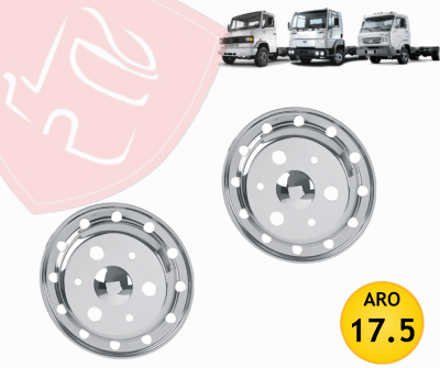 JG TAPAS DE RUEDAS DELANTERAS ARO 17.5 SILVER CERRADA 915