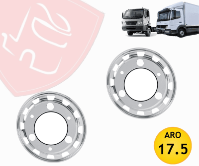 JG TAPAS DE RUEDAS DELANTERAS ARO 17.5 6 HOYOS MOD.SPEEDLINE 916 ABIERTA 