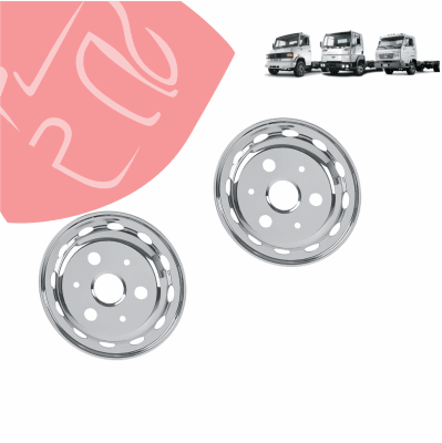 JG TAPAS DE RUEDAS DELANTERAS 17.5 CROMADAS CENTRO ABIERTO