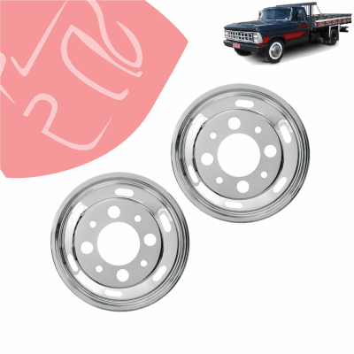 JG TAPAS DE RUEDAS DELANTERAS 16 CROMADAS