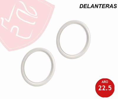 JG BANDA BLANCA DELANTERA 22.5 PESTAÑA GRUESA