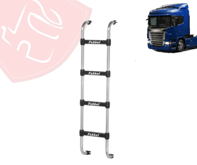 ESCALERA CROMADA SCANIA G/R S5 2008/2016 4 PELDAÑOS 1460 MM