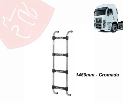 ESCALERA TRASERA CROMADA VW CONSTELATION 4 PELDAÑOS 1450MM