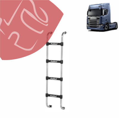 ESCALERA TRASERA SCANIA NTG CABINA R 2020 1297MM 4 PELDAÑOS