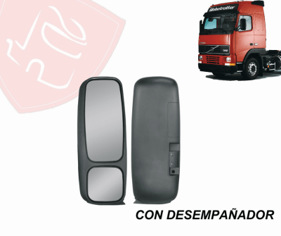 ESPEJO RETROVISOR LADO DERECHO DESEMPAÑADOR VOLVO FH/NH/FM 1995/2009
