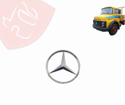 ESTRELLA CROMADA MB 1518 1938 FRONTAL DIAMETRO 260 MM