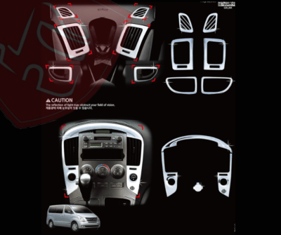 JG INTERIOR CROMADO 9PCS HYUNDAI NEW H1 2008/2017