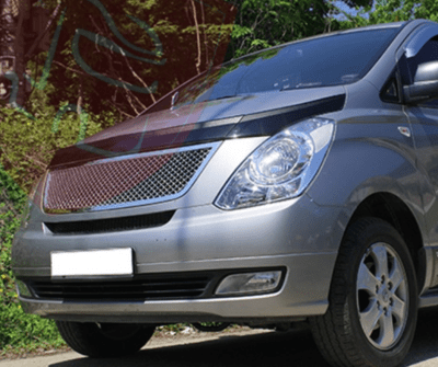 MASCARA DELANTERA CROMADA MALLA TEJIDA HYUNDAI NEW H1 2008/2015