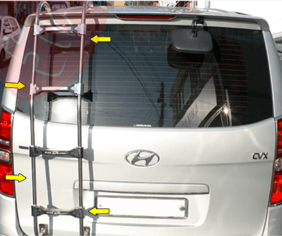 ESCALERA PORTALON TRASERO INOX HYUNDAI NEW H1 2008/2021