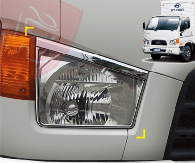 JG MOLDURAS DE FOCO MAYOR CROMADO HYUNDAI HD 1999/2021