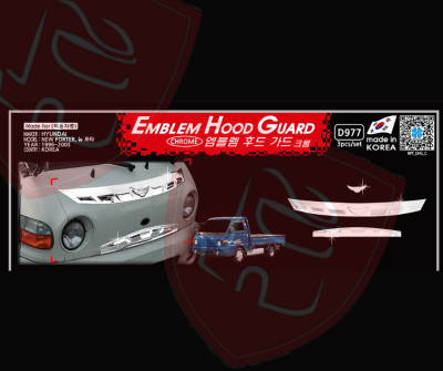 JG DFELECTORES DE CAPOT CROMADOS HYUNDAI PORTER 1998/2004