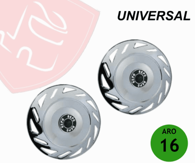 JG DE TAPAS DE RUEDAS DELANTERAS ARO 16 MOD. PIN DE AGUA II