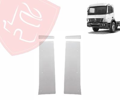 JG DE LATERALES DE CABINA MERCEDES BENZ ATEGO TECHO BAJO CON KIT DE INSTALACION