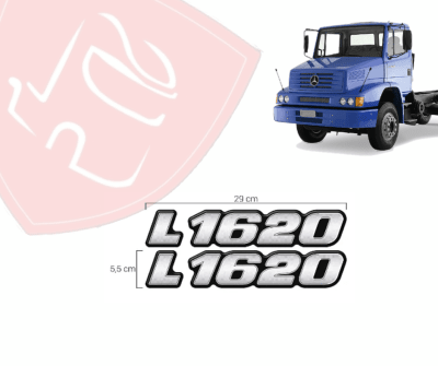 PAR DE EMBLEMA RESINADO L1620 MB 1620