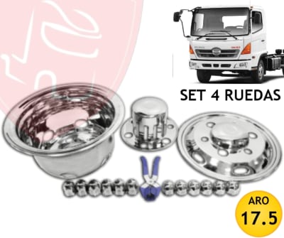 JG SIMULADORES DE RUEDAS DELANTEROS Y TRASEROS ARO 17.5 HINO 500
