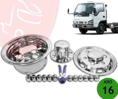 JG SIMULADORES DE RUEDA DELANTERO TRASEROS ARO 16 6 PERNOS