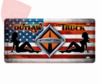 PLACA DECORATIVA INTERNATIONAL MOTOR TRUCK