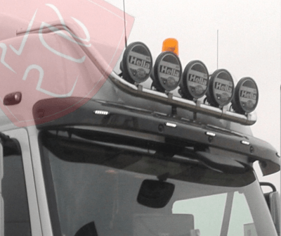 BARRA SUPERIOR PORTA NEBLINEROS CORTA INOX RENAULT PREMIUM