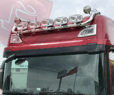 BARRA SUPERIOR DE CABINA LARGA INOX SCANIA NEW SERIE S R