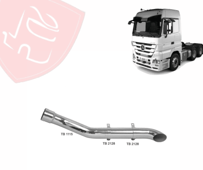KIT ESCAPE CROMADO MB ACTROS hasta 2011 - 5”