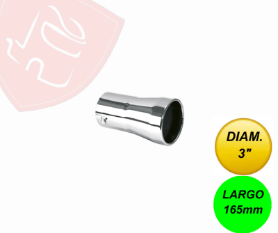 PUNTA DE ESCAPE CROMADA 3