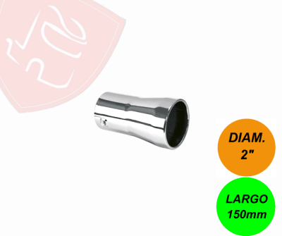 PUNTA DE ESCAPE CROMADA 2