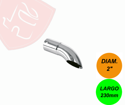 PUNTA DE ESCAPE CROMADA EN PUNTA 2