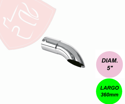 PUNTA DE ESCAPE CROMADA EN PUNTA 5