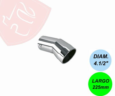 PUNTA DE ESCAPE CROMADA 4´1/2 X 225MM SCANIA S4 S5