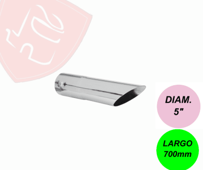 PUNTA DE ESCAPE CROMADA 5