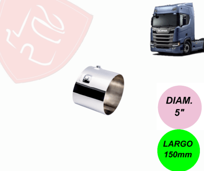 PUNTA DE ESCAPE CROMADA  5