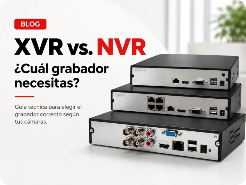 Diferencias entre XVR y NVR: ¿qué grabador necesita tu sistema de cámaras?