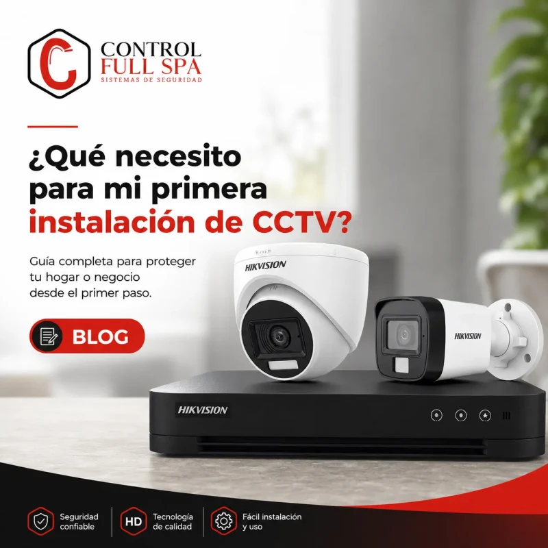 ¿Qué necesito para mi primera instalación de CCTV?
