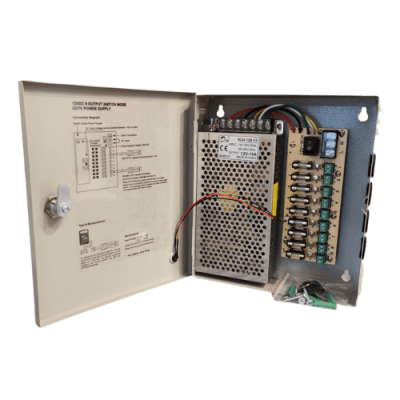 Fuente poder conmutada 9 salidas 12V 10A1