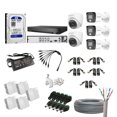 Kit 5 cámaras de seguridad Hikvision