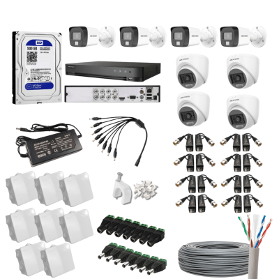 Kit 8 cámaras de seguridad Hikvision