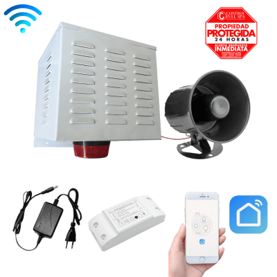 Kit Alarma Comunitaria Wifi APP Móvil 20w 1 tono